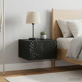 vidaXL Wisząca Szafka Nocna 2 szt. Czarny 49 x 34,5 x 20 cm