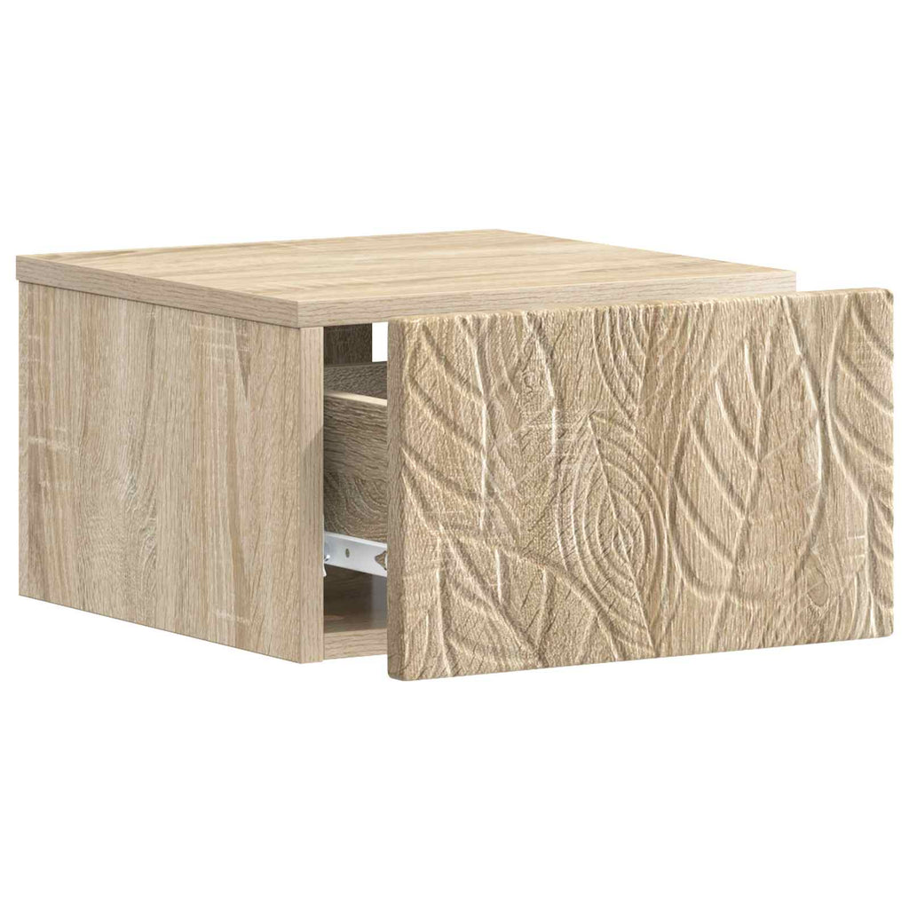 vidaXL Wisząca Szafka Nocna 2 szt. dąb Sonoma 49 x 34,5 x 20 cm