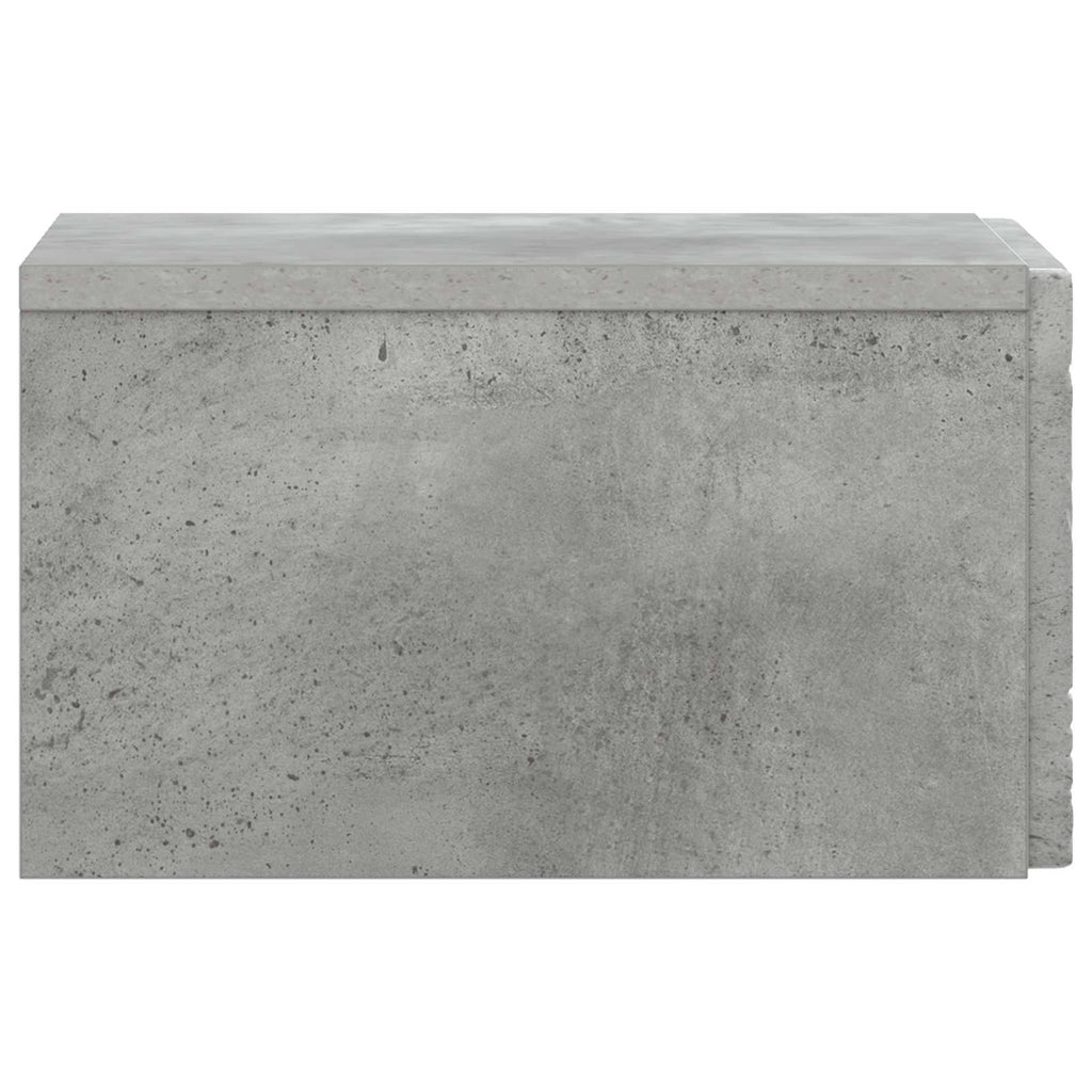 vidaXL Wisząca Szafka Nocna Betonowy szary 49 x 34,5 x 20 cm