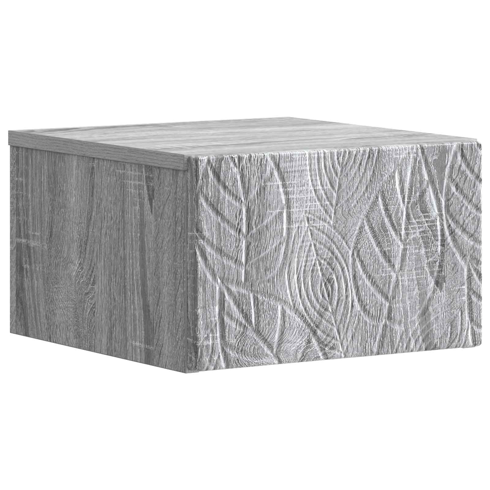vidaXL Wisząca Szafka Nocna 2 szt. Szary Sonoma 49 x 34,5 x 20 cm