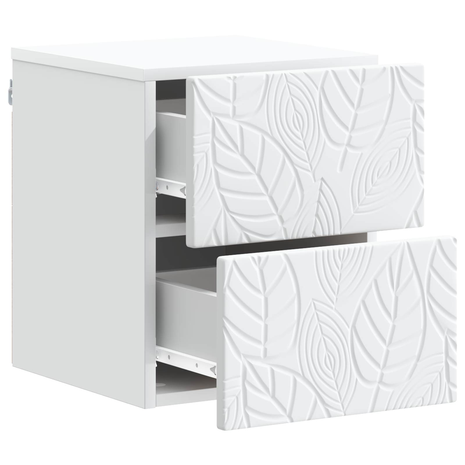 vidaXL Wisząca Szafka Nocna 2 pcs Biały 34,5 x 33 x 40 cm