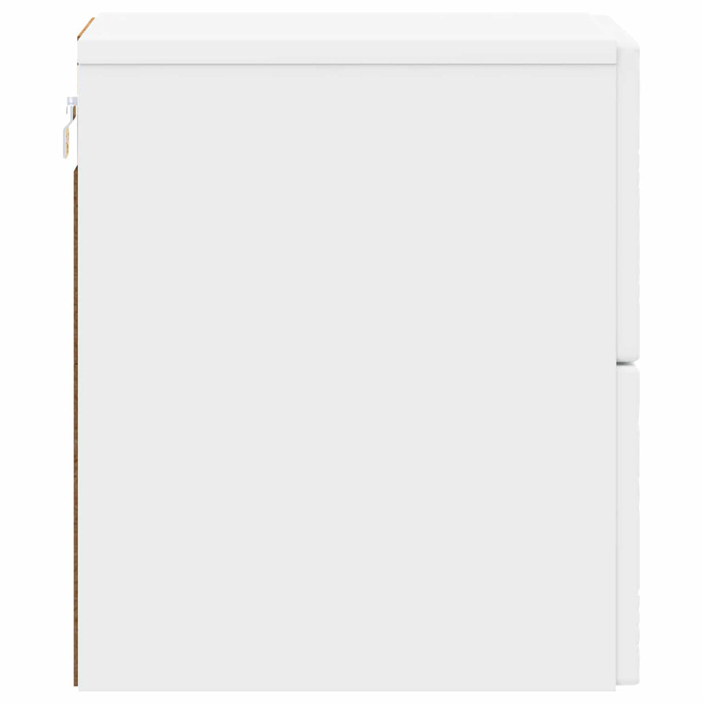 vidaXL Wisząca Szafka Nocna 2 pcs Biały 34,5 x 33 x 40 cm