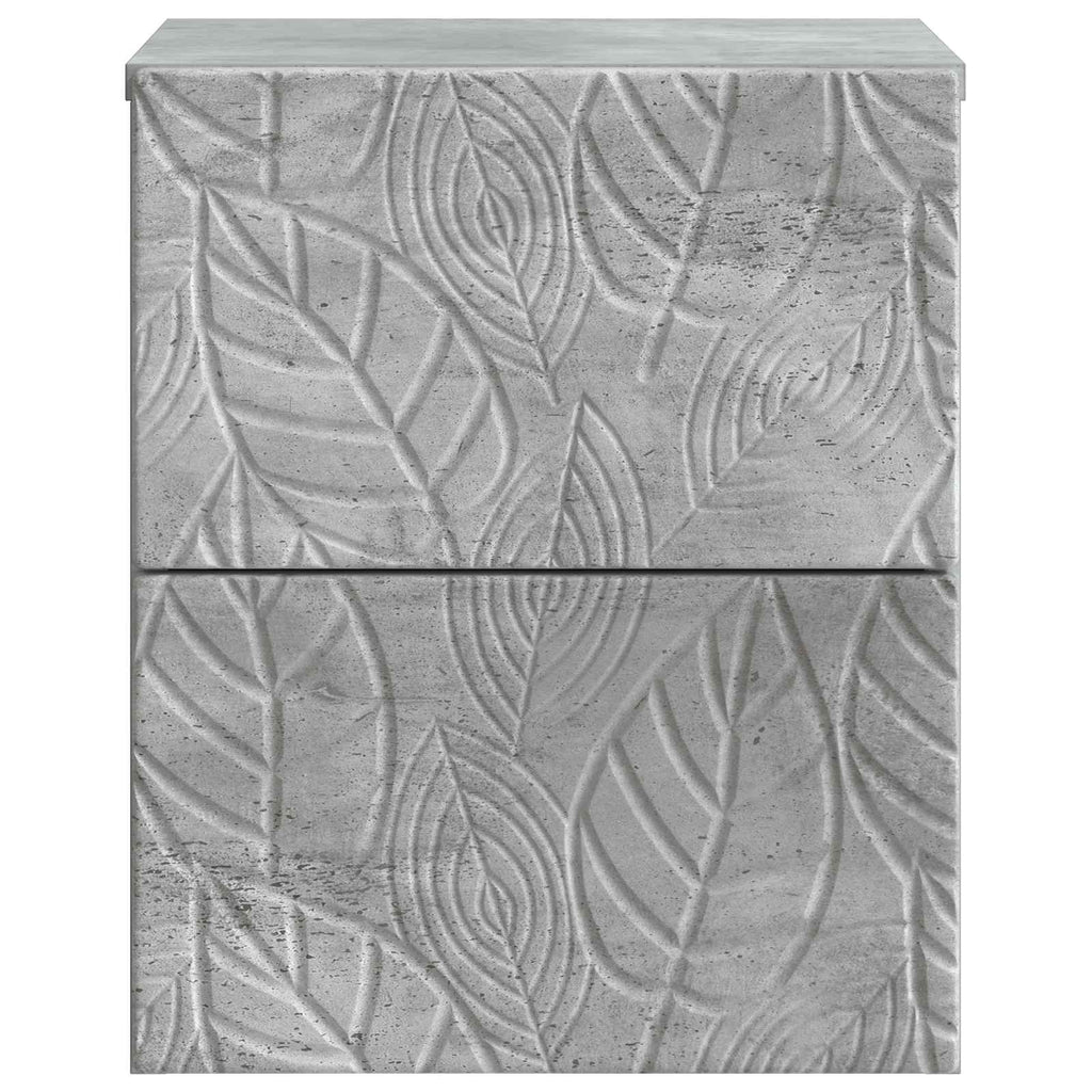 vidaXL Wisząca Szafka Nocna Betonowy szary 34,5 x 33 x 40 cm
