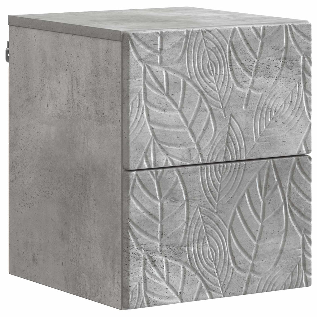 vidaXL Wisząca Szafka Nocna 2 szt. Betonowy szary 34,5 x 33 x 40 cm