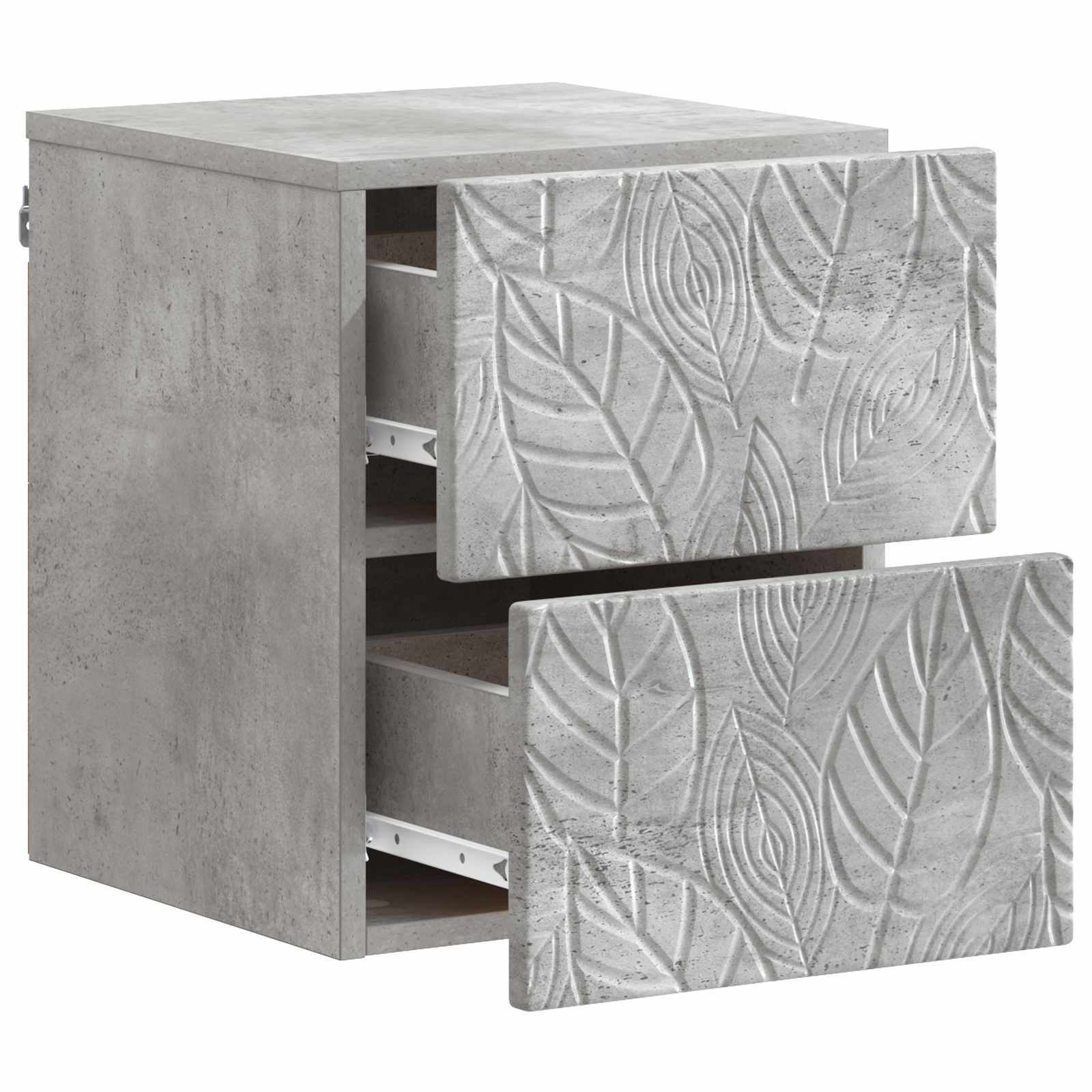 vidaXL Wisząca Szafka Nocna 2 szt. Betonowy szary 34,5 x 33 x 40 cm