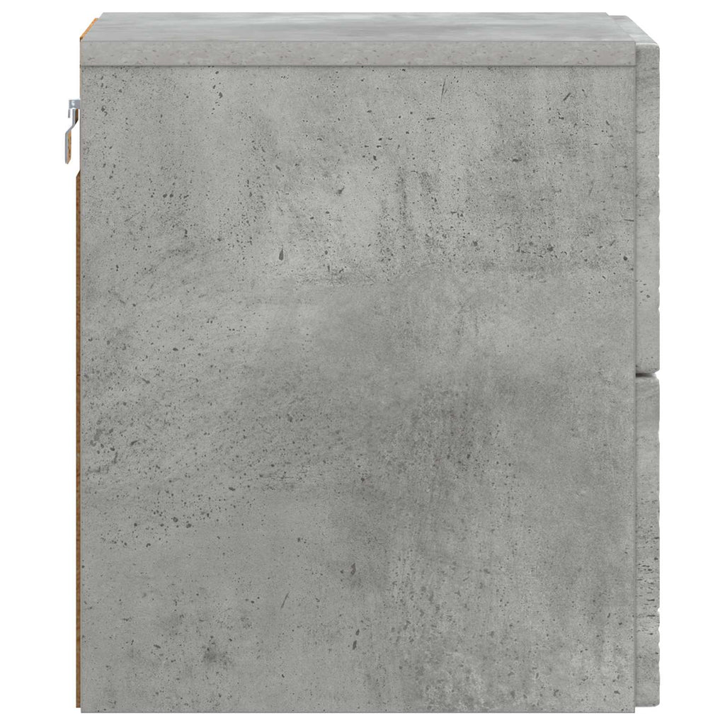 vidaXL Wisząca Szafka Nocna 2 szt. Betonowy szary 34,5 x 33 x 40 cm