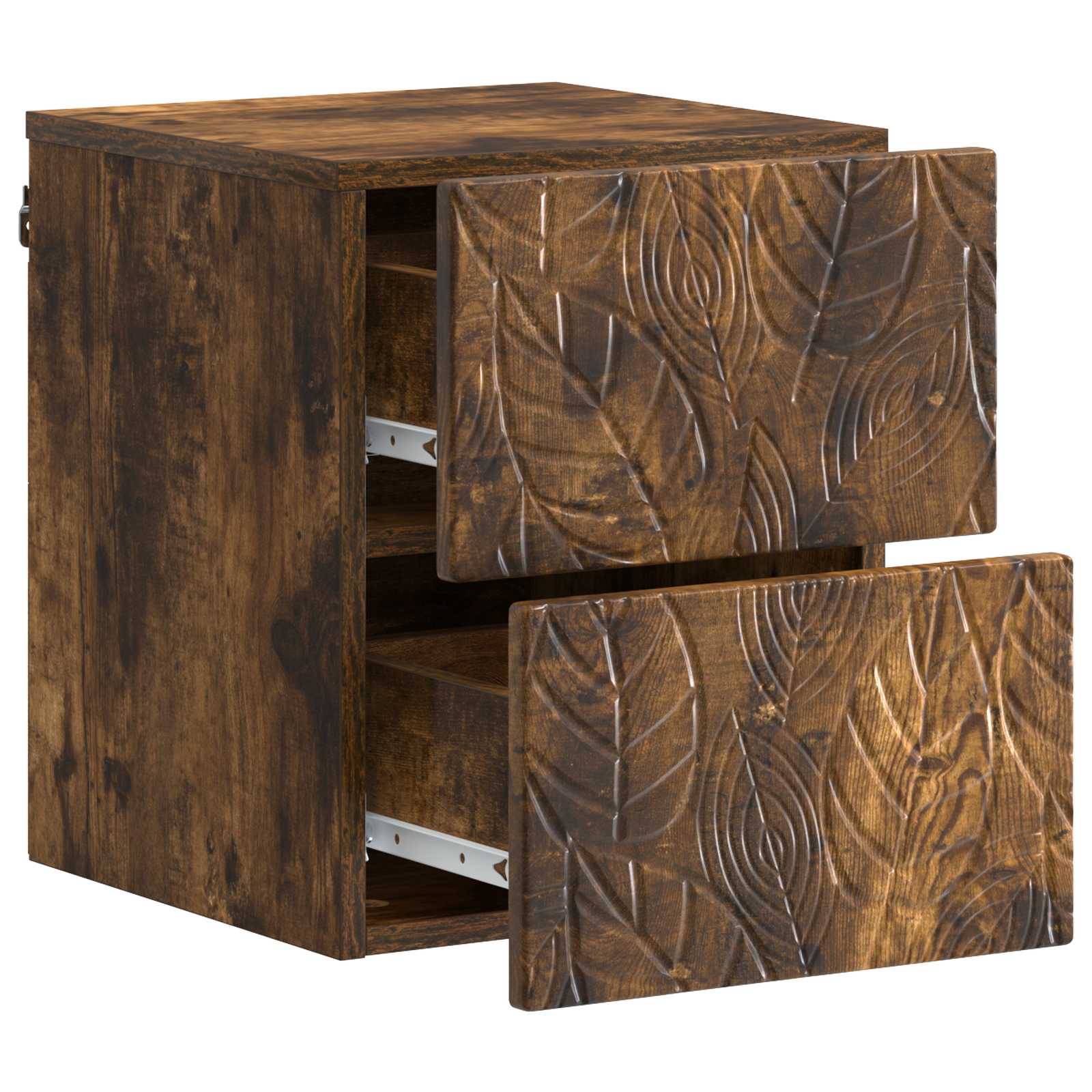 vidaXL Wisząca Szafka Nocna 2 pcs Dąb wędzony 34,5 x 33 x 40 cm