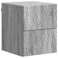 vidaXL Wisząca Szafka Nocna Szary Sonoma 34,5 x 33 x 40 cm