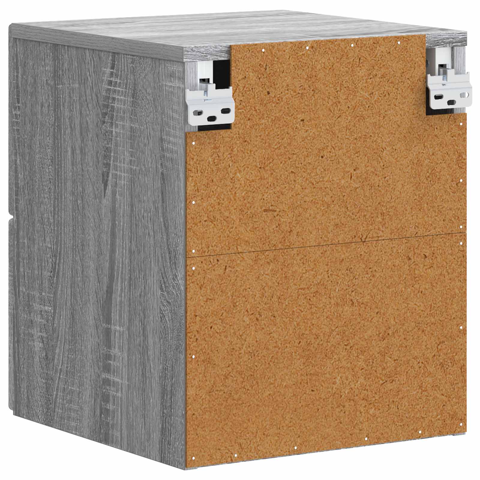 vidaXL Wisząca Szafka Nocna 2 pcs Szary Sonoma 34,5 x 33 x 40 cm