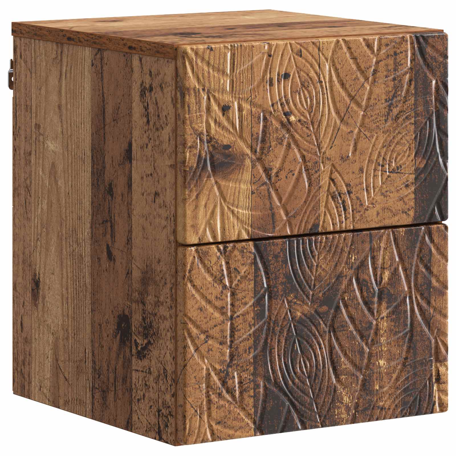 vidaXL Wisząca Szafka Nocna stare drewno 34,5 x 33 x 40 cm