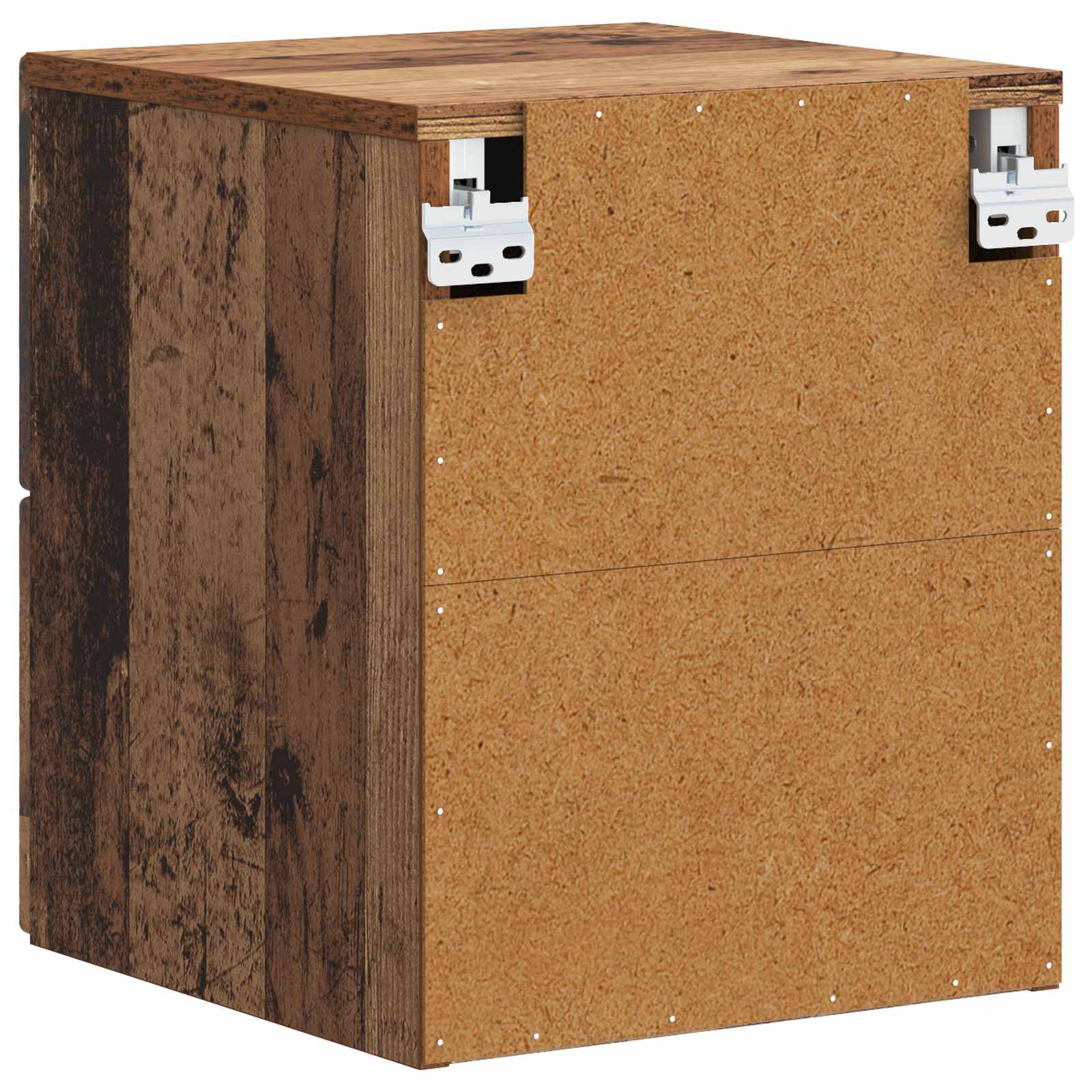 vidaXL Wisząca Szafka Nocna 2 szt. stare drewno 34,5 x 33 x 40 cm