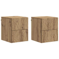 vidaXL Wisząca Szafka Nocna 2 pcs Dąb artisan 34,5 x 33 x 40 cm