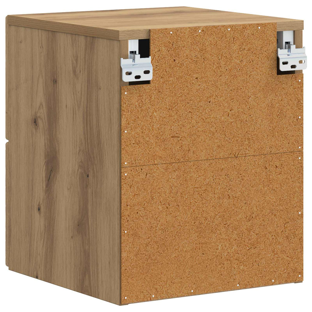 vidaXL Wisząca Szafka Nocna 2 pcs Dąb artisan 34,5 x 33 x 40 cm