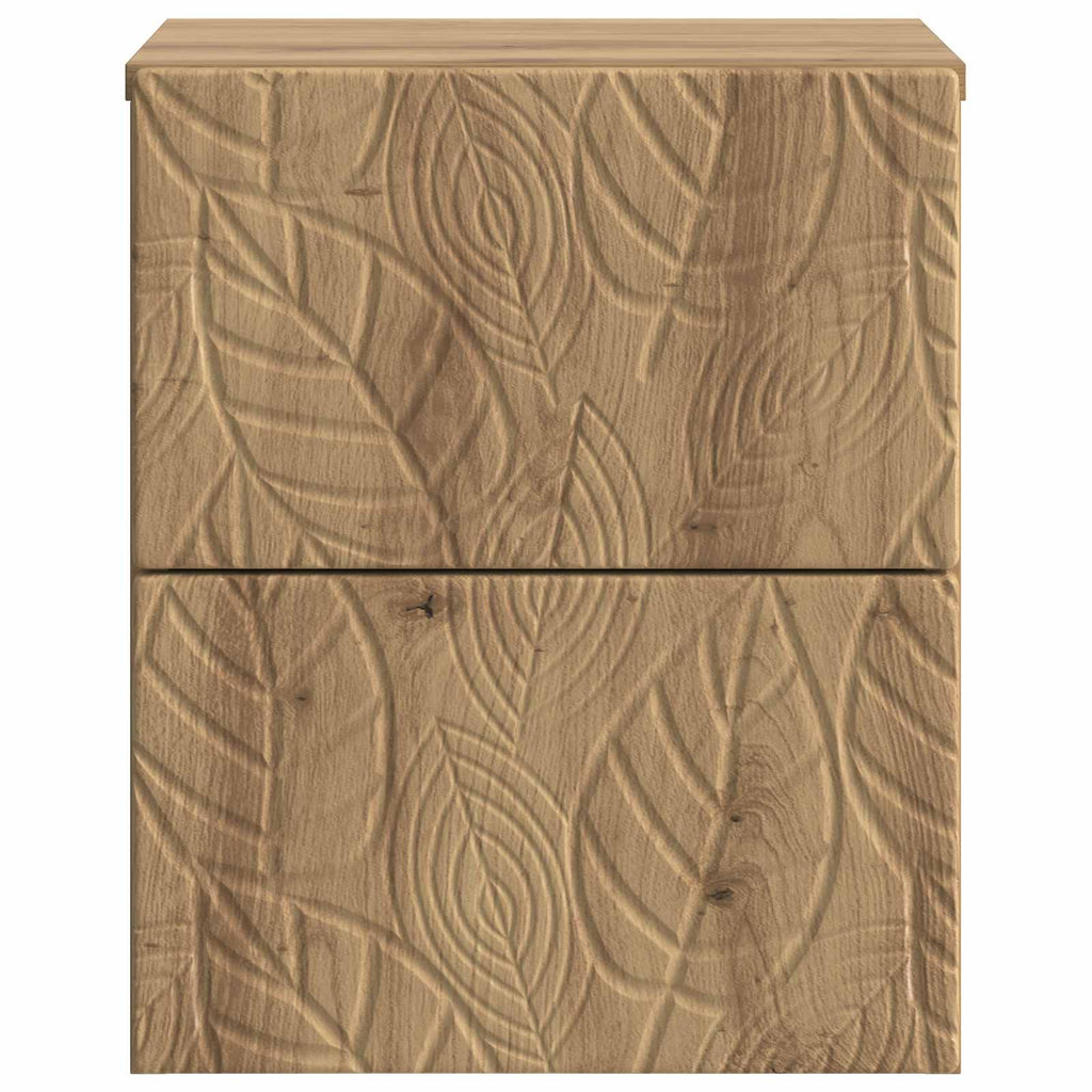 vidaXL Wisząca Szafka Nocna 2 pcs Dąb artisan 34,5 x 33 x 40 cm
