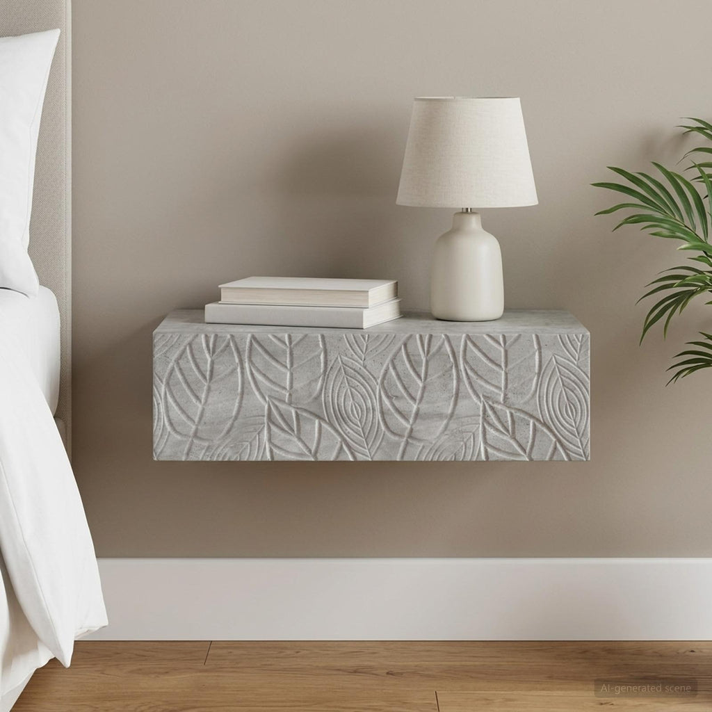 vidaXL Stolik boczny montowany na ścianie 59 x 34,5 x 17 cm