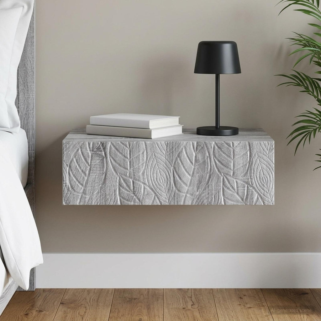 vidaXL Stolik boczny montowany na ścianie 59 x 34,5 x 17 cm