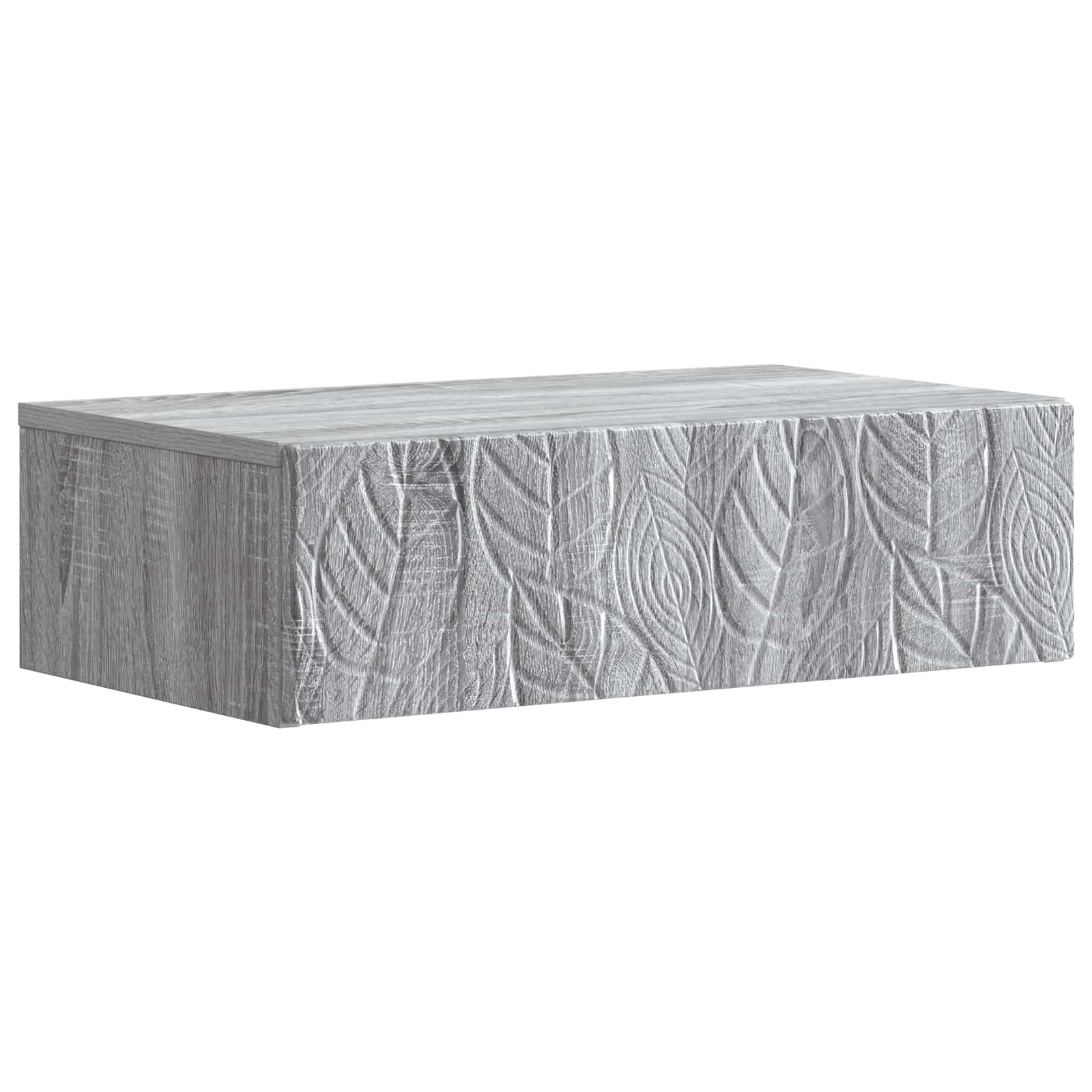 vidaXL Stolik boczny montowany na ścianie Szary Sonoma
