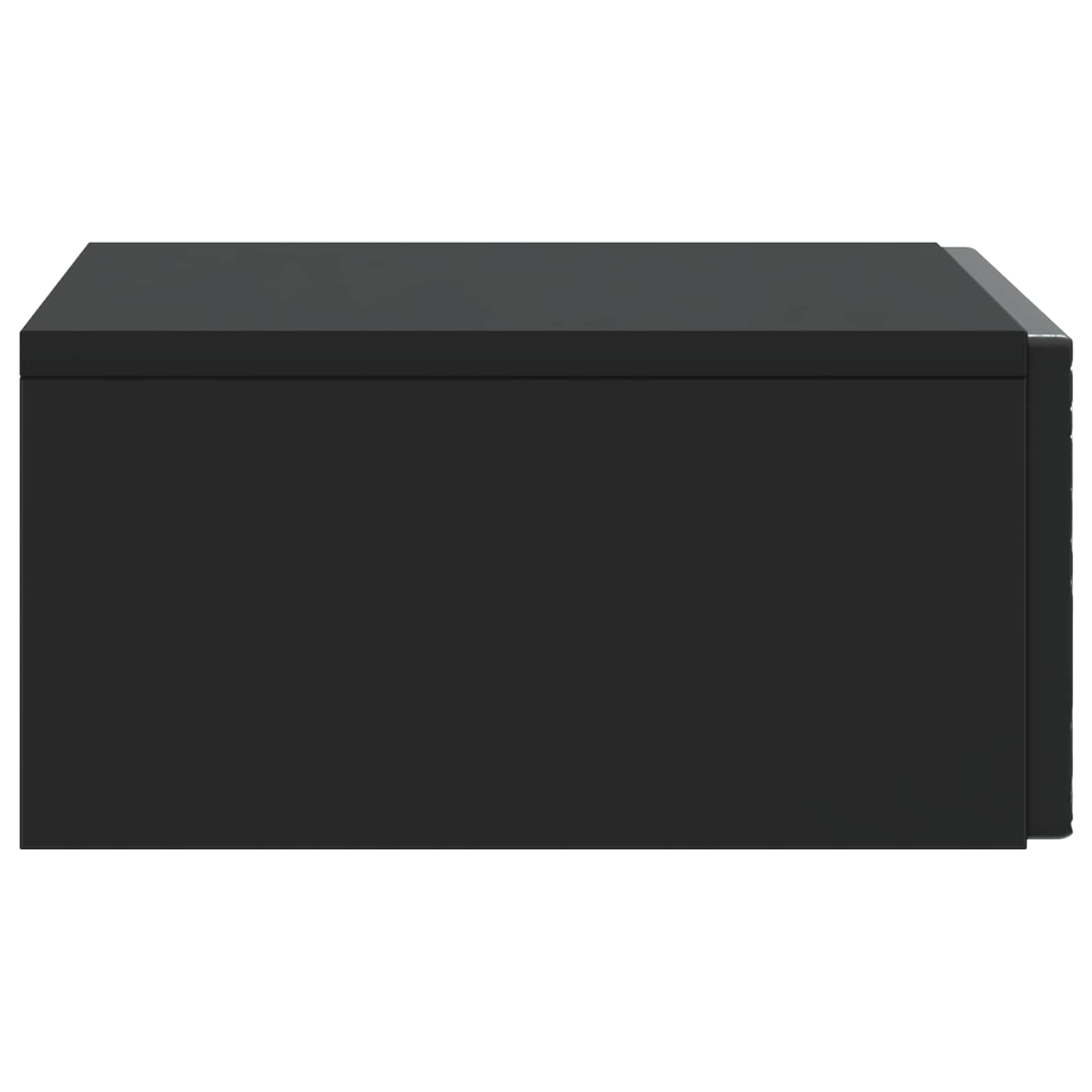 vidaXL Stolik boczny montowany na ścianie Czarny 87,5 x 34,5 x 17 cm