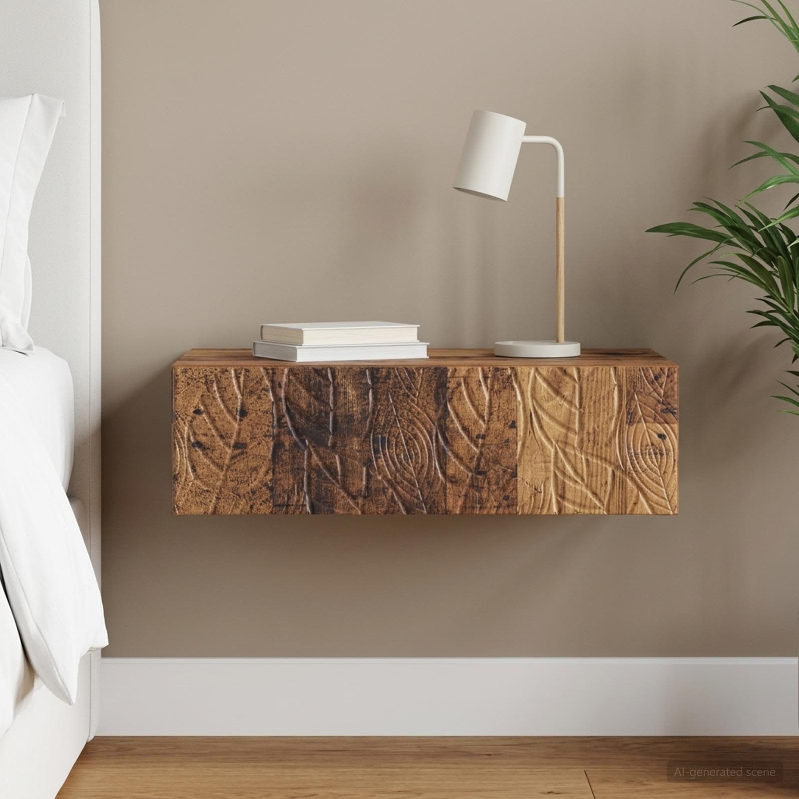 vidaXL Stolik boczny montowany na ścianie 87,5 x 34,5 x 17 cm