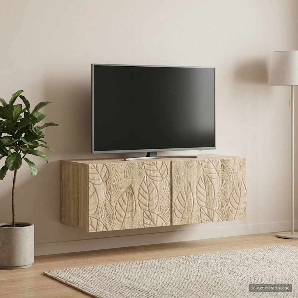 vidaXL Szafka RTV montowana na ścianie 59,5 x 41 x 30 cm dąb Sonoma