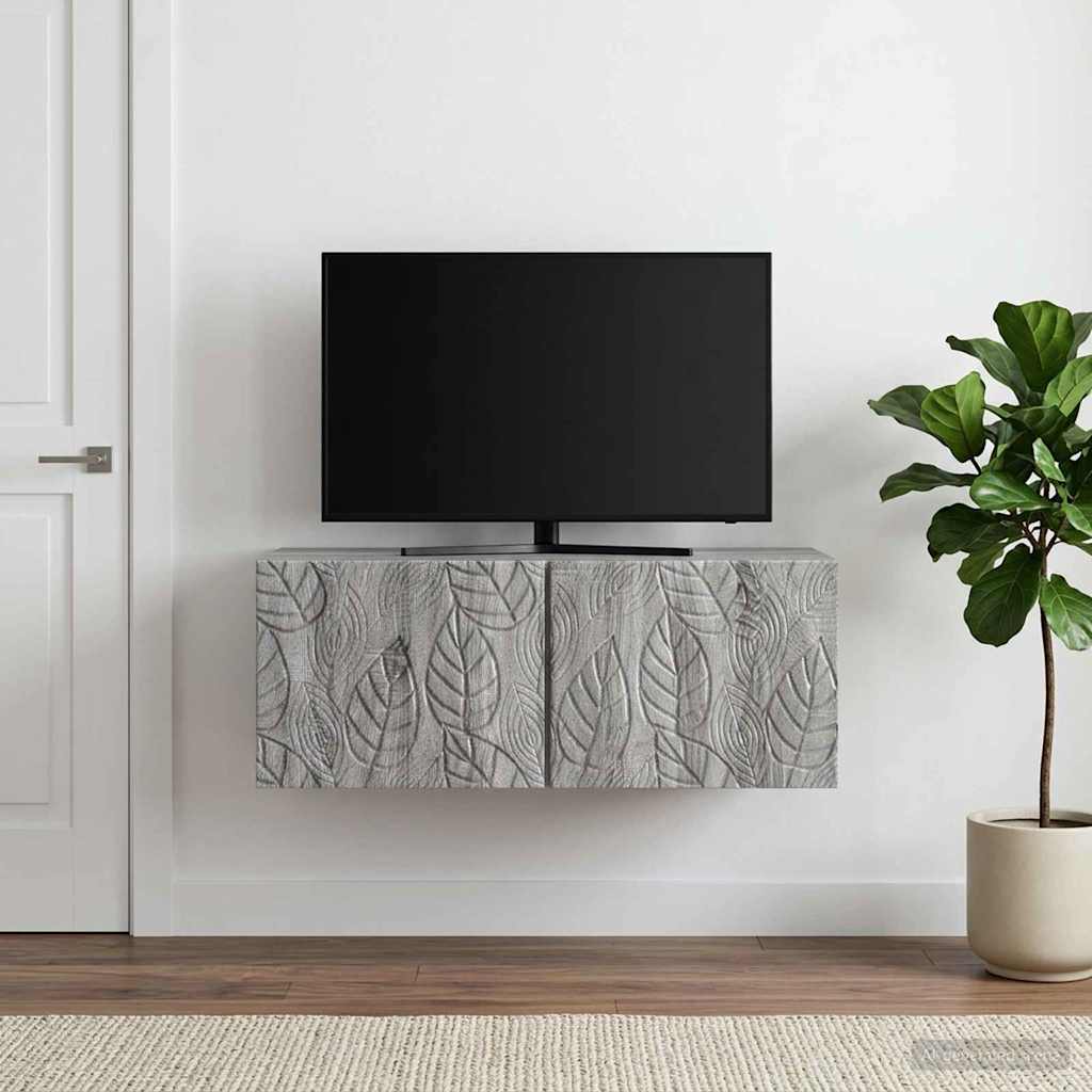 vidaXL Szafka RTV montowana na ścianie 59,5 x 41 x 30 cm Szary Sonoma