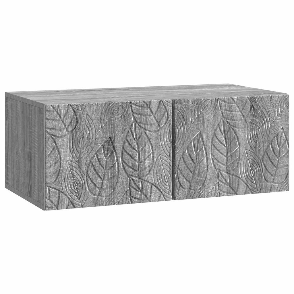 vidaXL Szafka RTV montowana na ścianie 59,5 x 41 x 30 cm Szary Sonoma