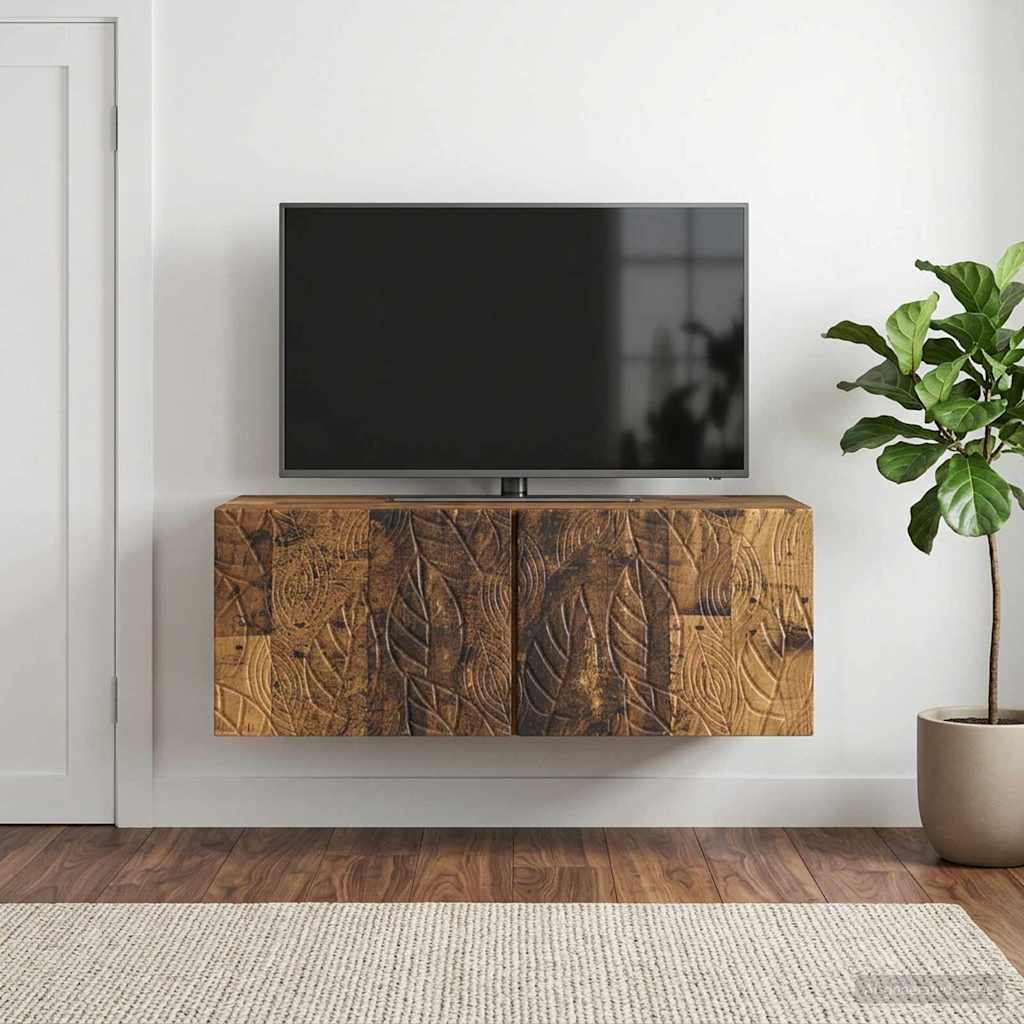 vidaXL Szafka RTV montowana na ścianie 59,5 x 41 x 30 cm Stare drewno