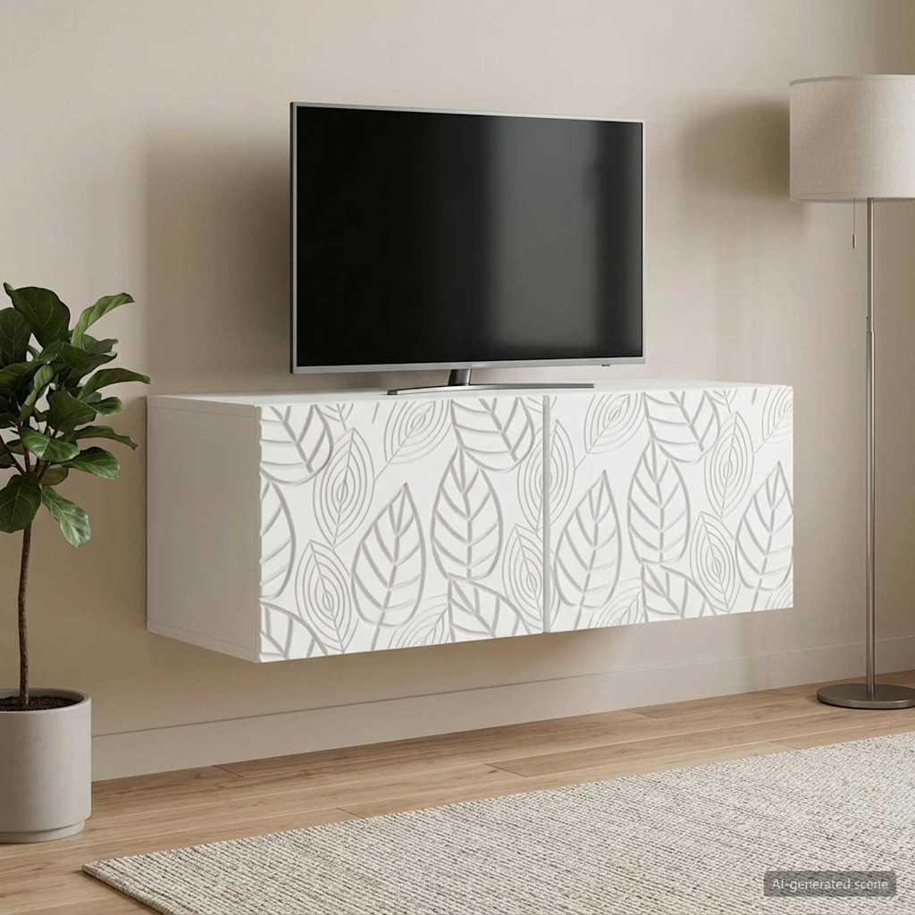 vidaXL Szafka RTV montowana na ścianie 78,5 x 41 x 30 cm Biały