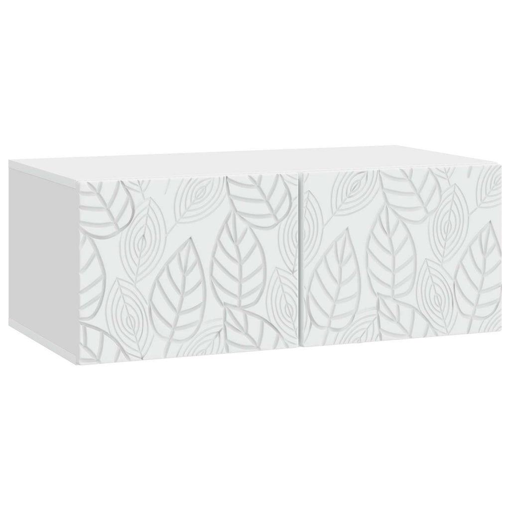 vidaXL Szafka RTV montowana na ścianie 78,5 x 41 x 30 cm Biały