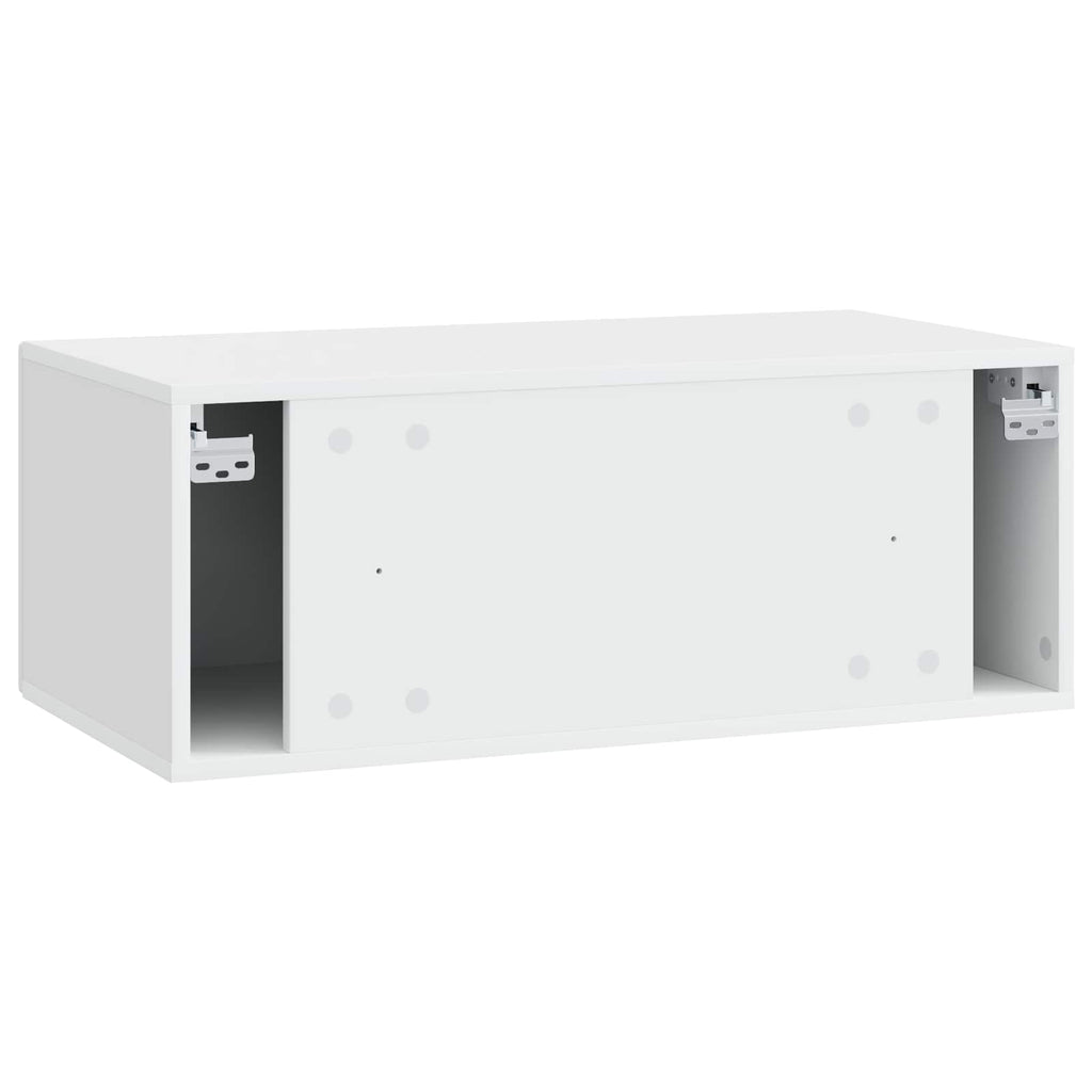 vidaXL Szafka RTV montowana na ścianie 78,5 x 41 x 30 cm Biały