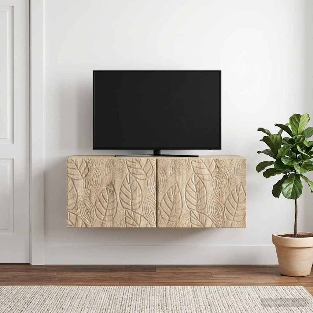 vidaXL Szafka RTV montowana na ścianie 78,5 x 41 x 30 cm dąb Sonoma