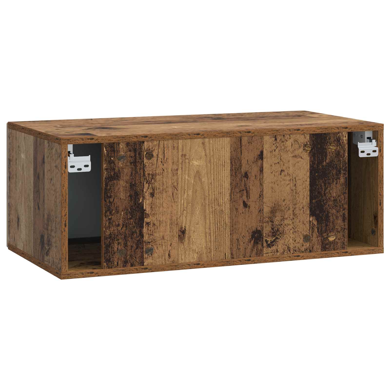 vidaXL Szafka RTV montowana na ścianie 78,5 x 41 x 30 cm Stare drewno