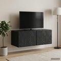 vidaXL Szafka RTV montowana na ścianie 98 x 41 x 30 cm Czarny