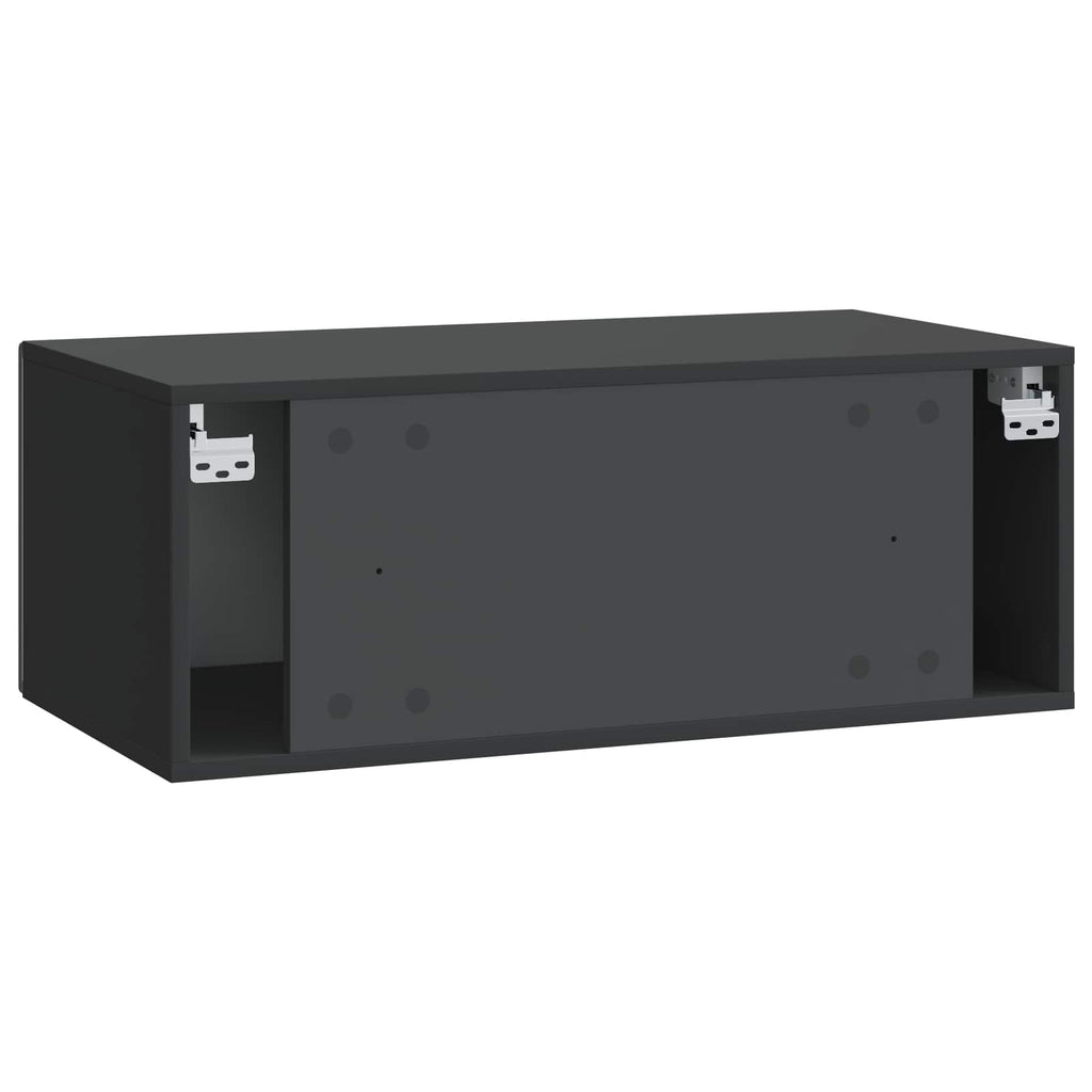 vidaXL Szafka RTV montowana na ścianie 98 x 41 x 30 cm Czarny