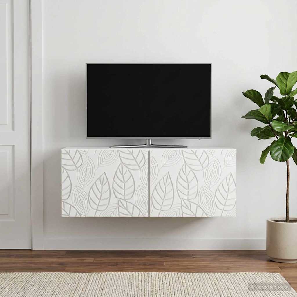 vidaXL Szafka RTV montowana na ścianie 59,5 x 31 cm Biały