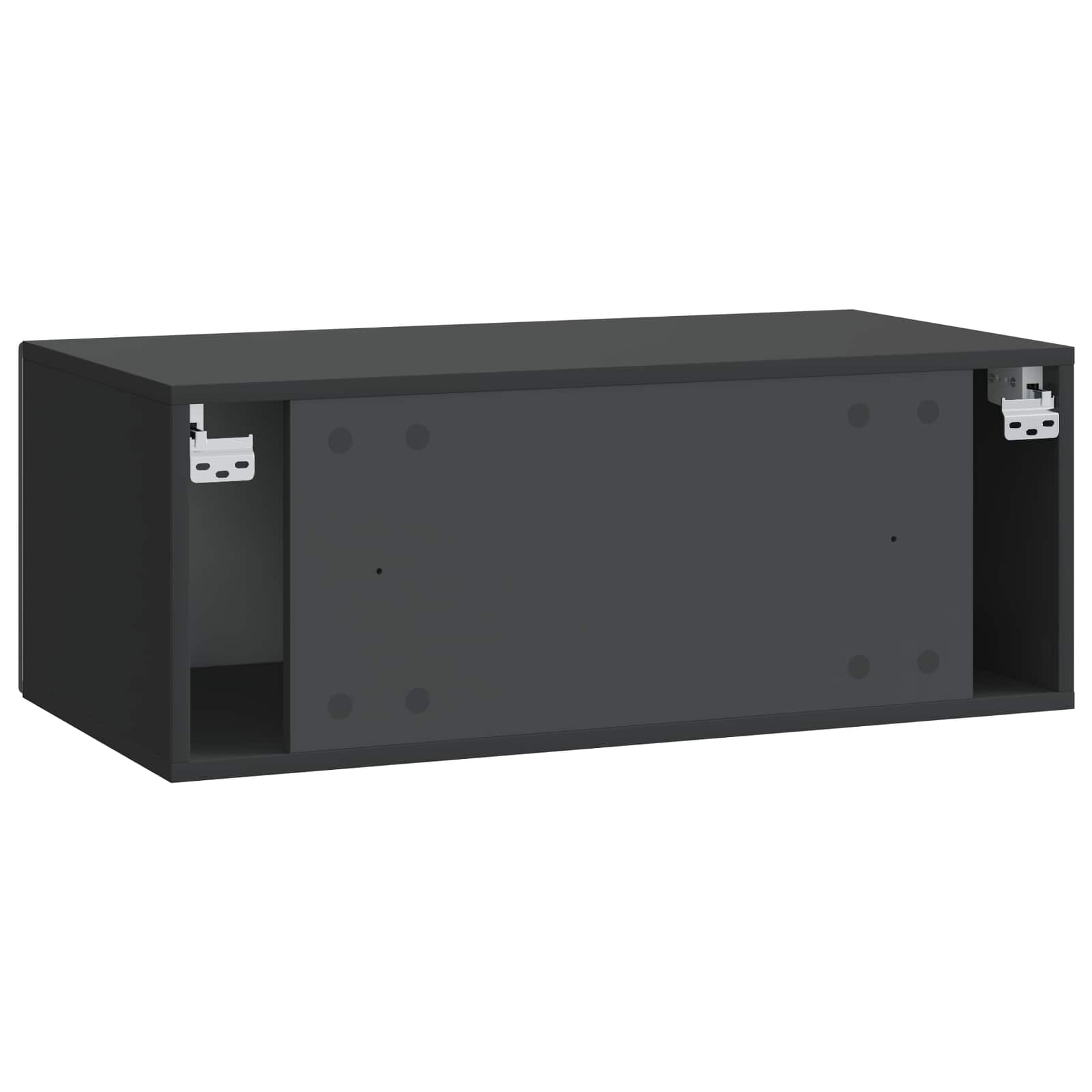 vidaXL Szafka RTV montowana na ścianie 59,5 x 31 cm Czarny