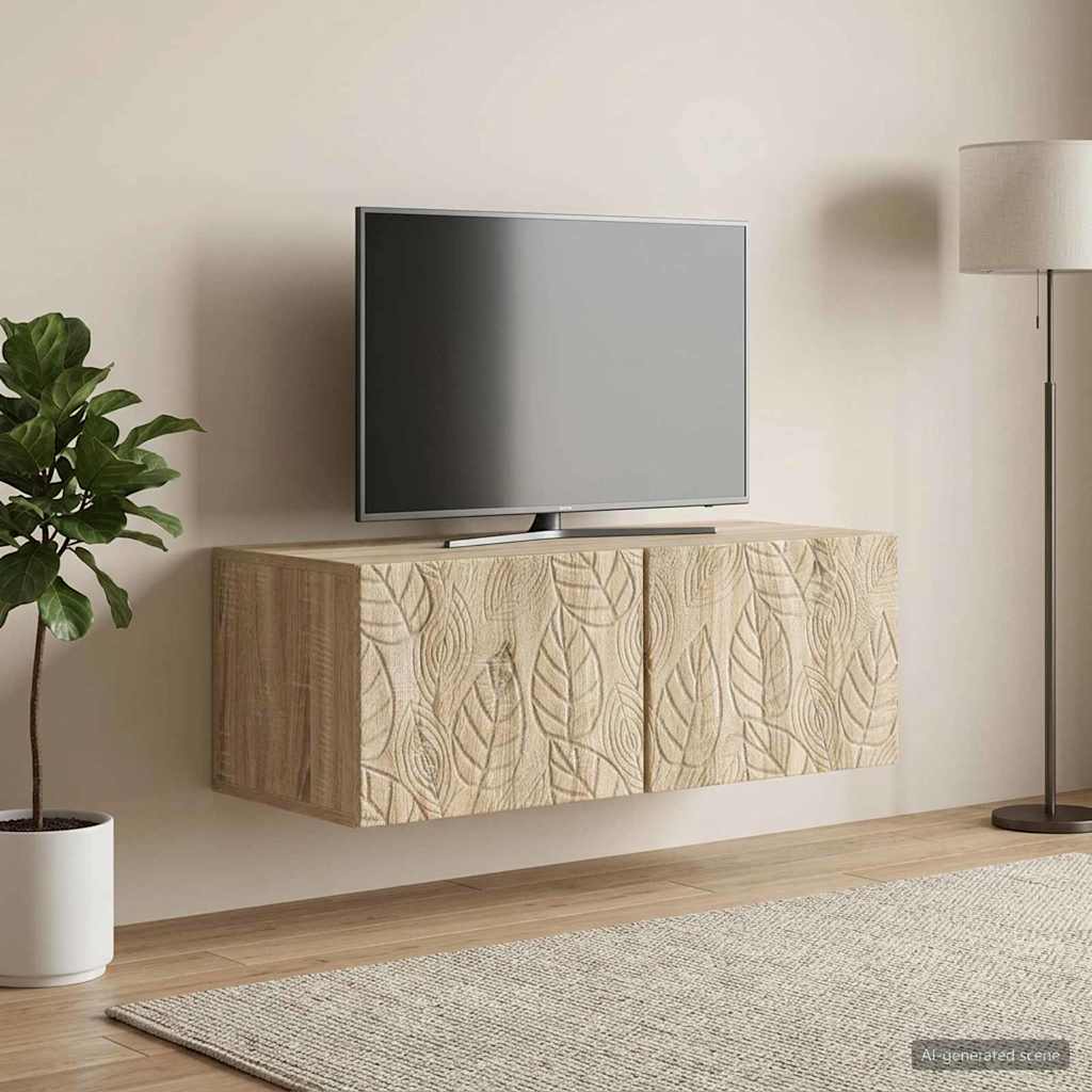 vidaXL Szafka RTV montowana na ścianie 59,5 x 31 cm dąb Sonoma