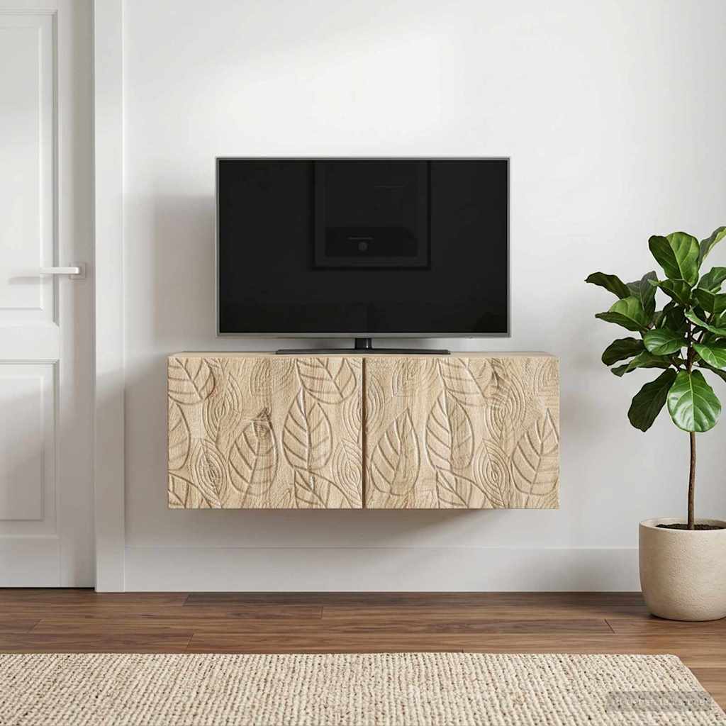vidaXL Szafka RTV montowana na ścianie 59,5 x 31 cm dąb Sonoma