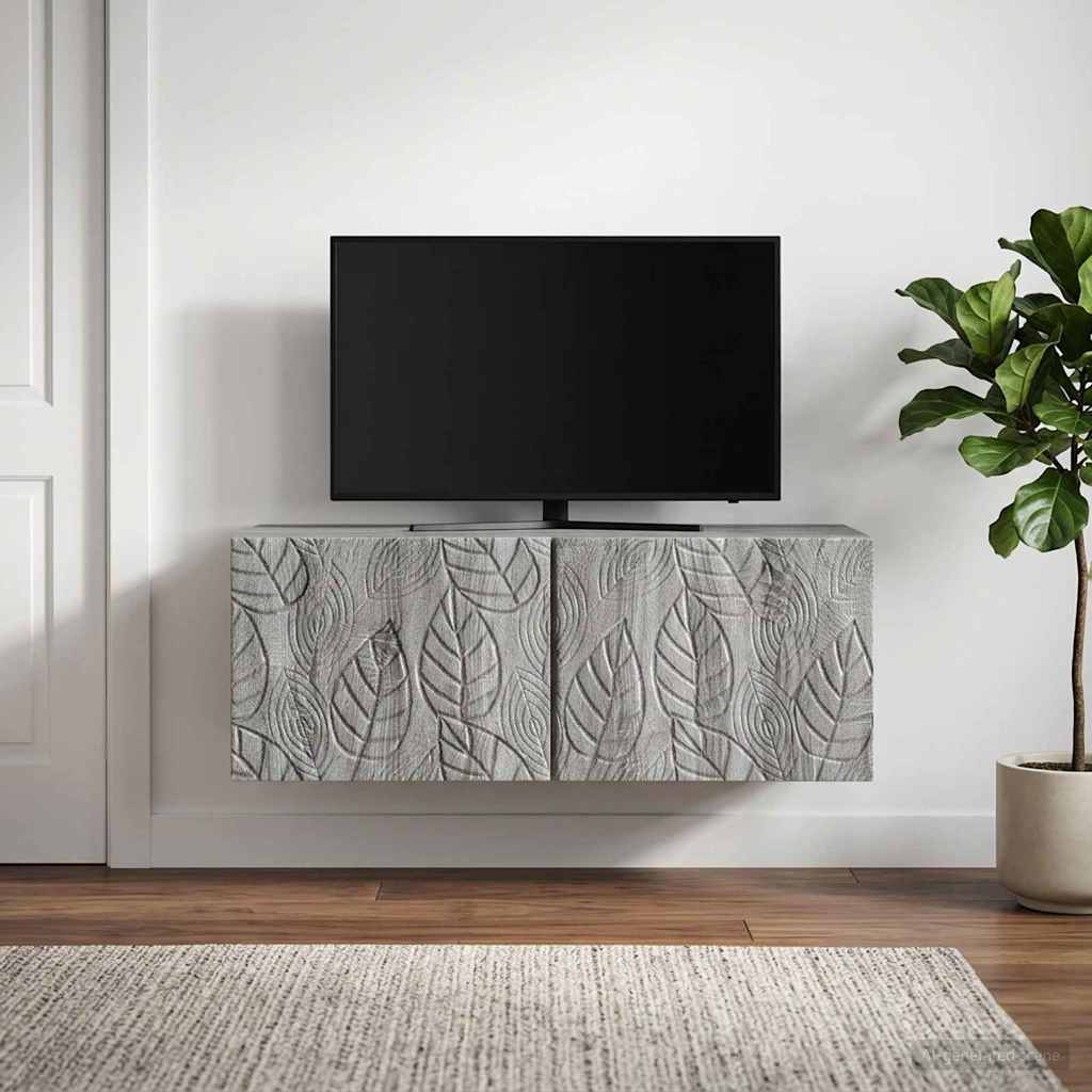 vidaXL Szafka RTV montowana na ścianie 59,5 x 31 cm Szary Sonoma
