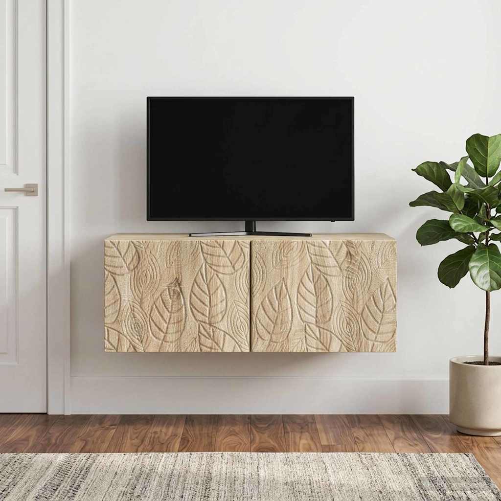 vidaXL Szafka RTV montowana na ścianie 78,5 x 31 cm dąb Sonoma