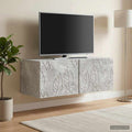 vidaXL Szafka RTV montowana na ścianie 78,5 x 31 cm Betonowy szary
