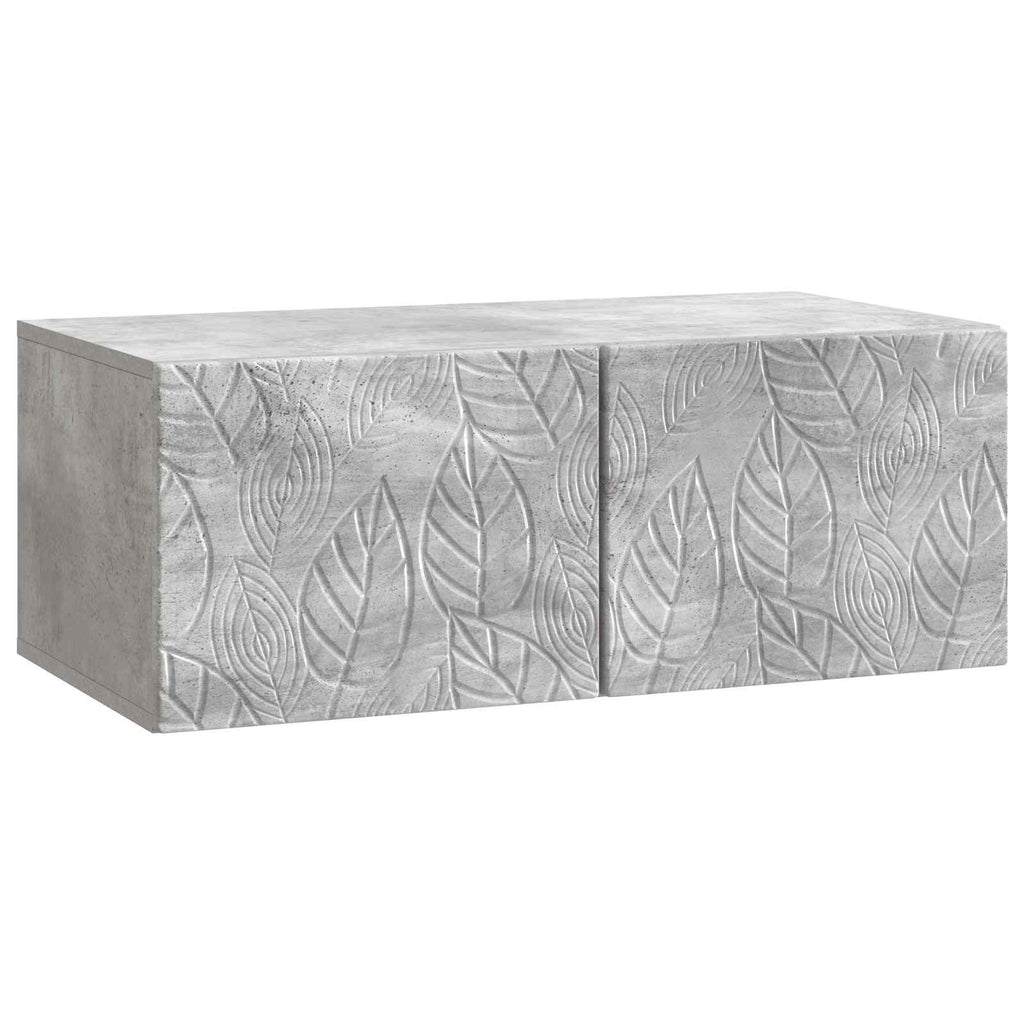 vidaXL Szafka RTV montowana na ścianie 78,5 x 31 cm Betonowy szary