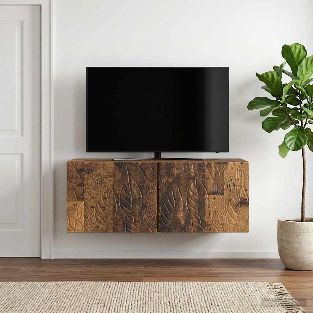 vidaXL Szafka RTV montowana na ścianie 78,5 x 31 cm Stare drewno
