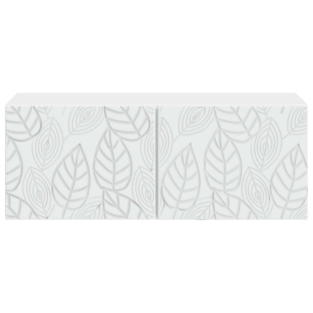 vidaXL Szafka RTV montowana na ścianie 98 x 31 cm Biały