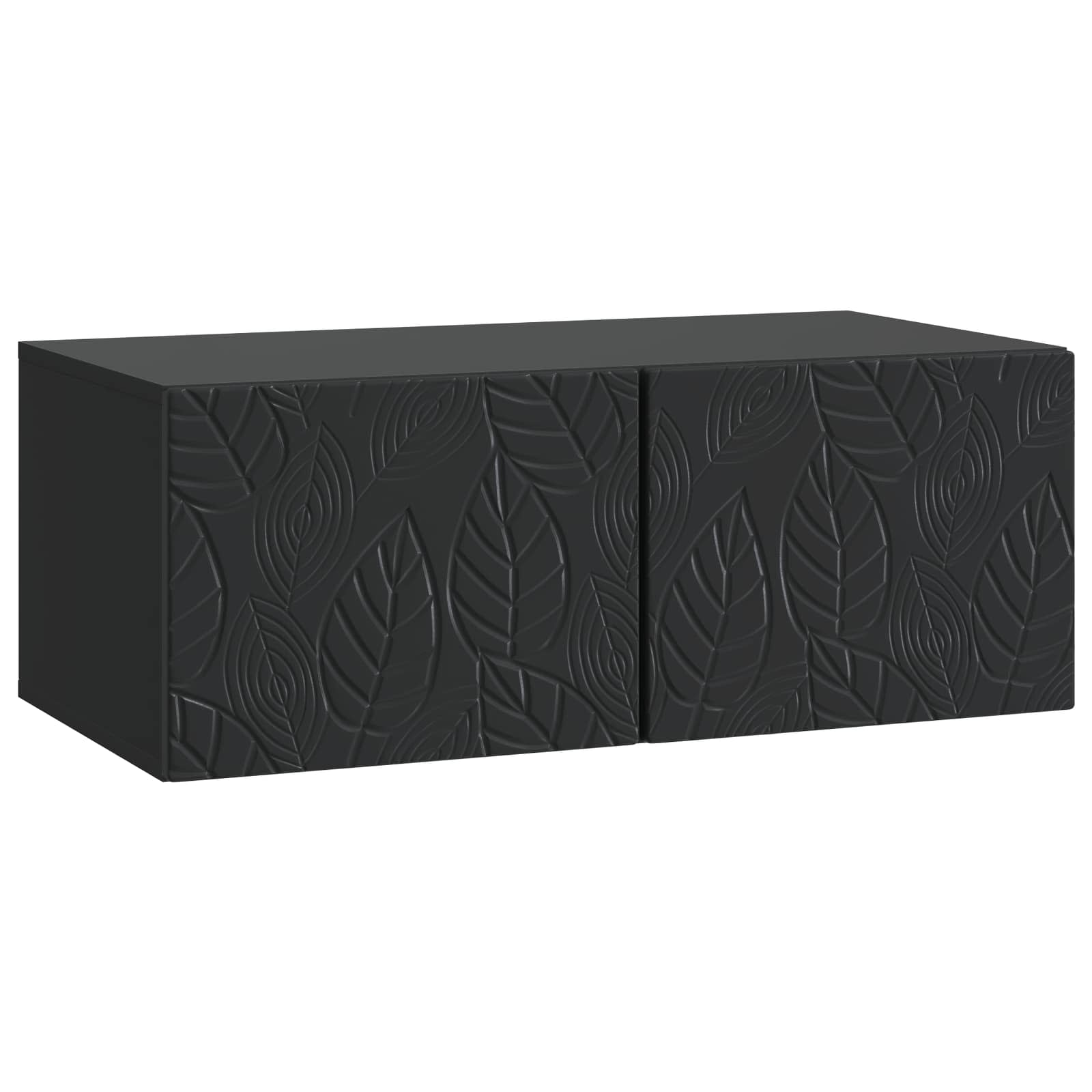 vidaXL Szafka RTV montowana na ścianie 98 x 31 cm Czarny