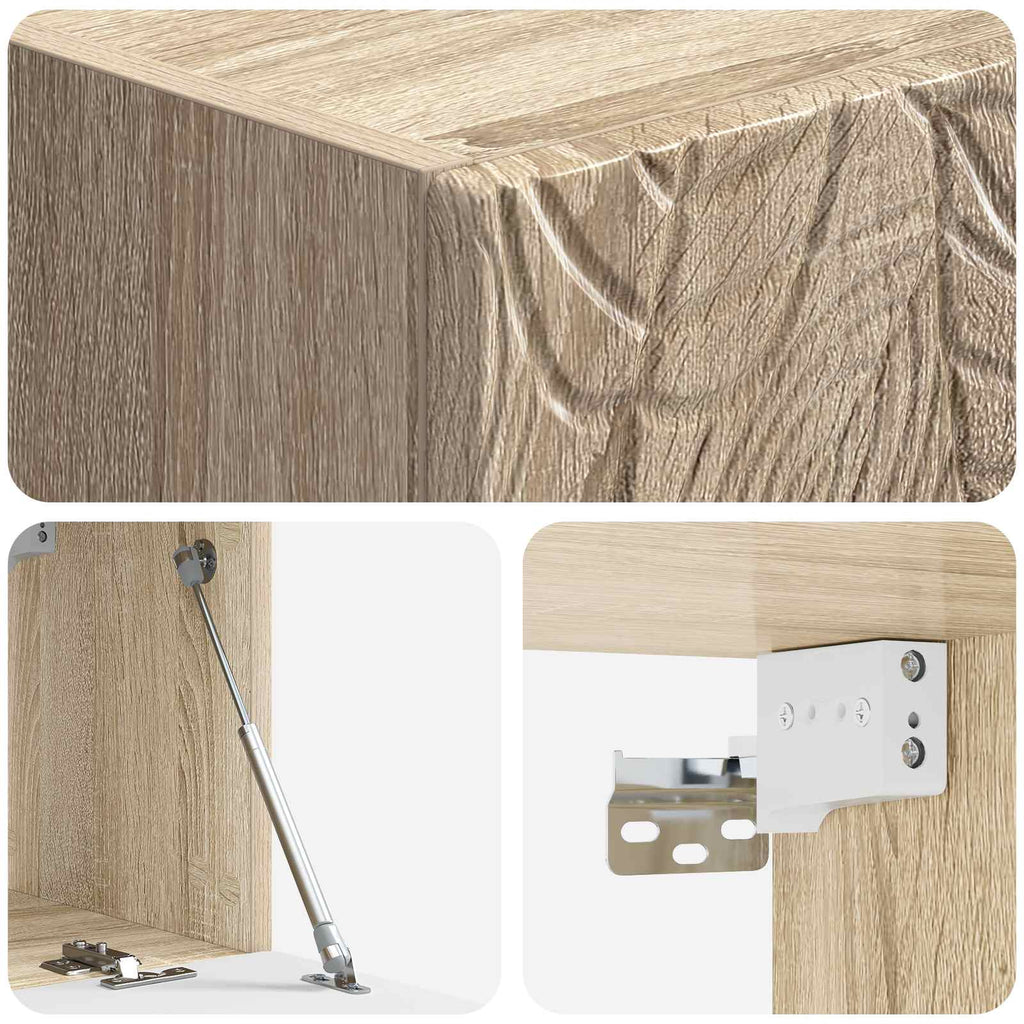 vidaXL Szafka RTV montowana na ścianie 98 x 31 cm dąb Sonoma