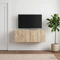 vidaXL Szafka RTV montowana na ścianie 98 x 31 cm dąb Sonoma