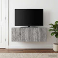 vidaXL Szafka RTV montowana na ścianie 98 x 31 cm Szary Sonoma