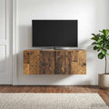 vidaXL Szafka RTV montowana na ścianie 98 x 31 cm Stare drewno