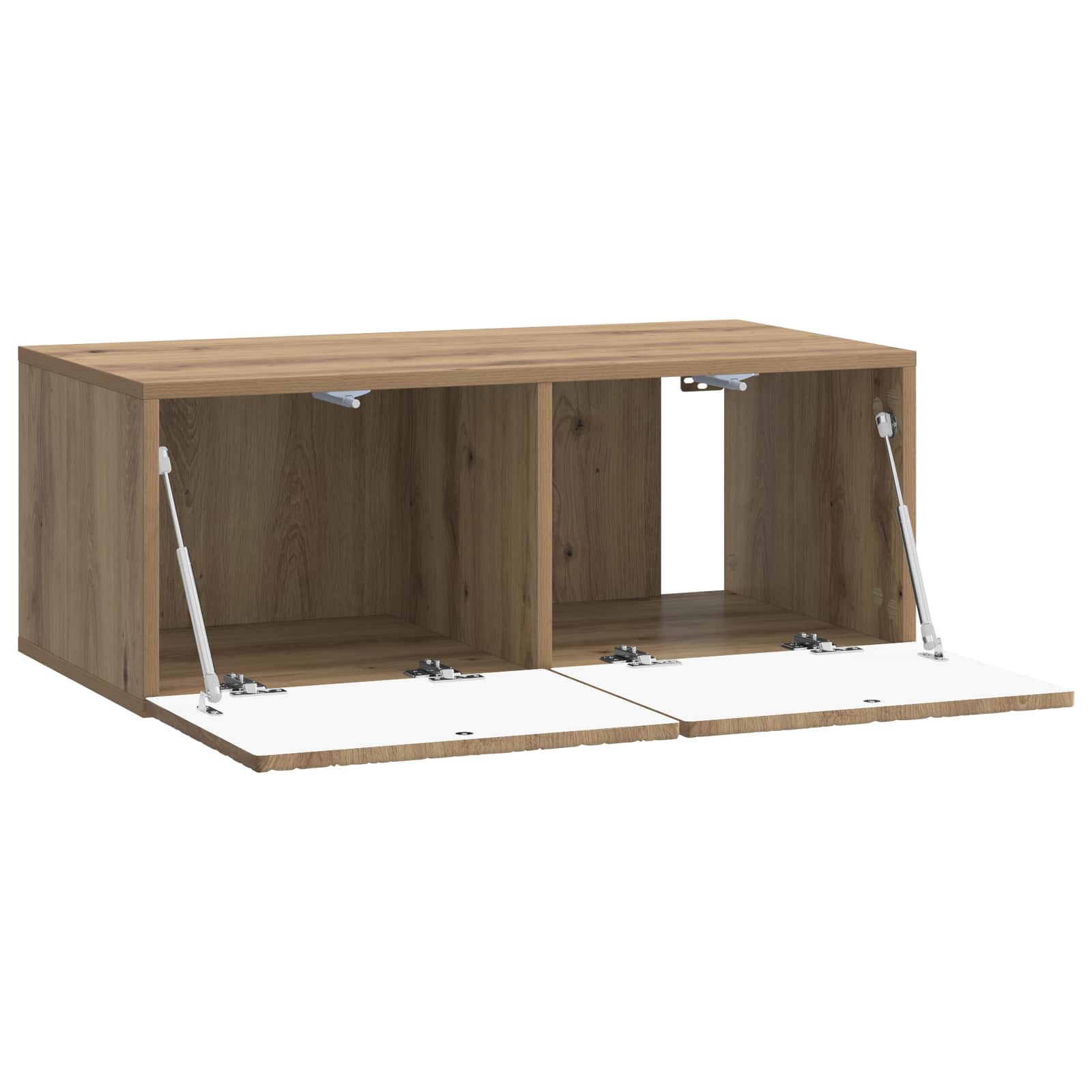 vidaXL Szafka RTV montowana na ścianie 98 x 31 cm Dąb artisan